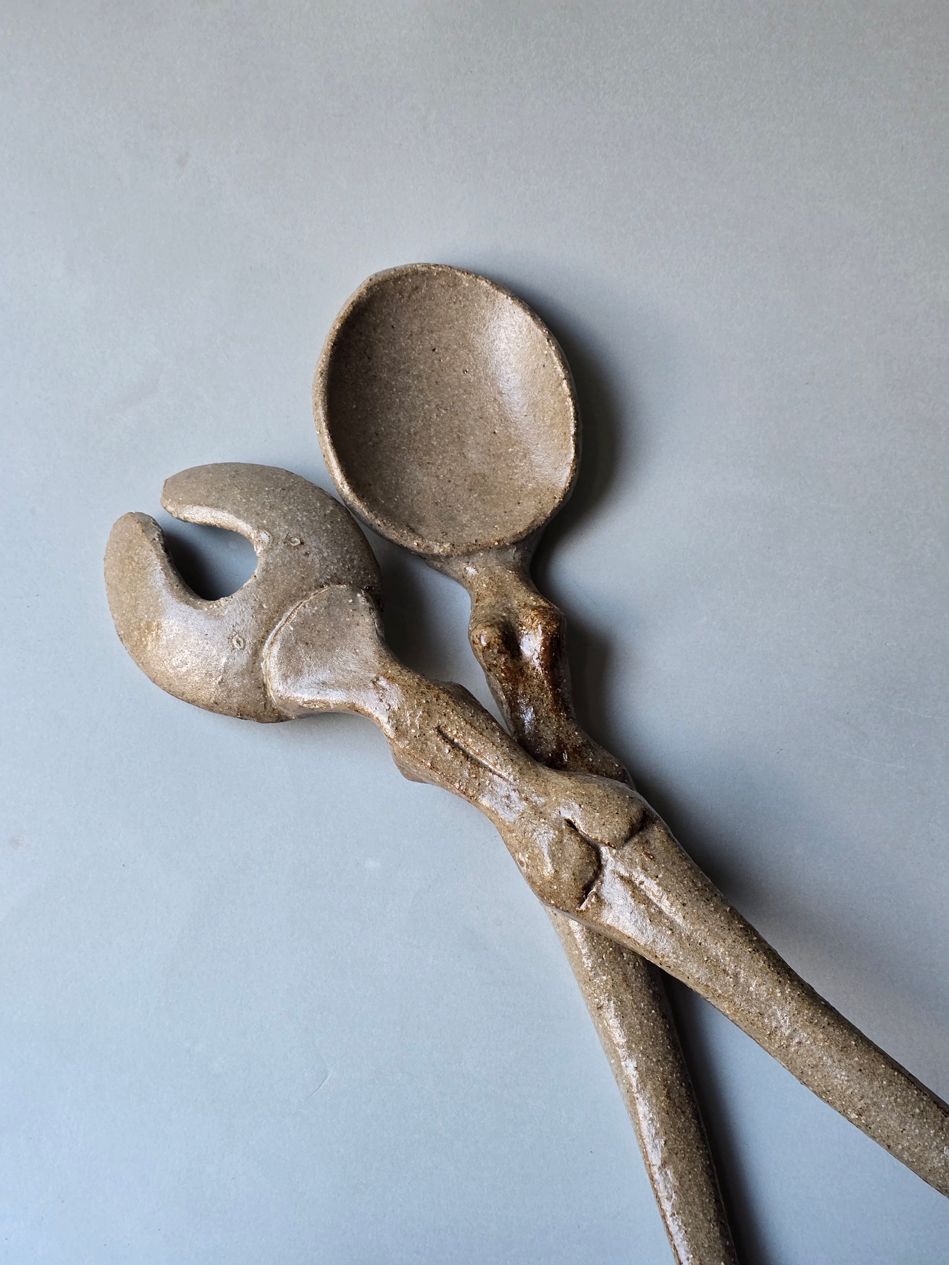 Salad Servers Sculptural