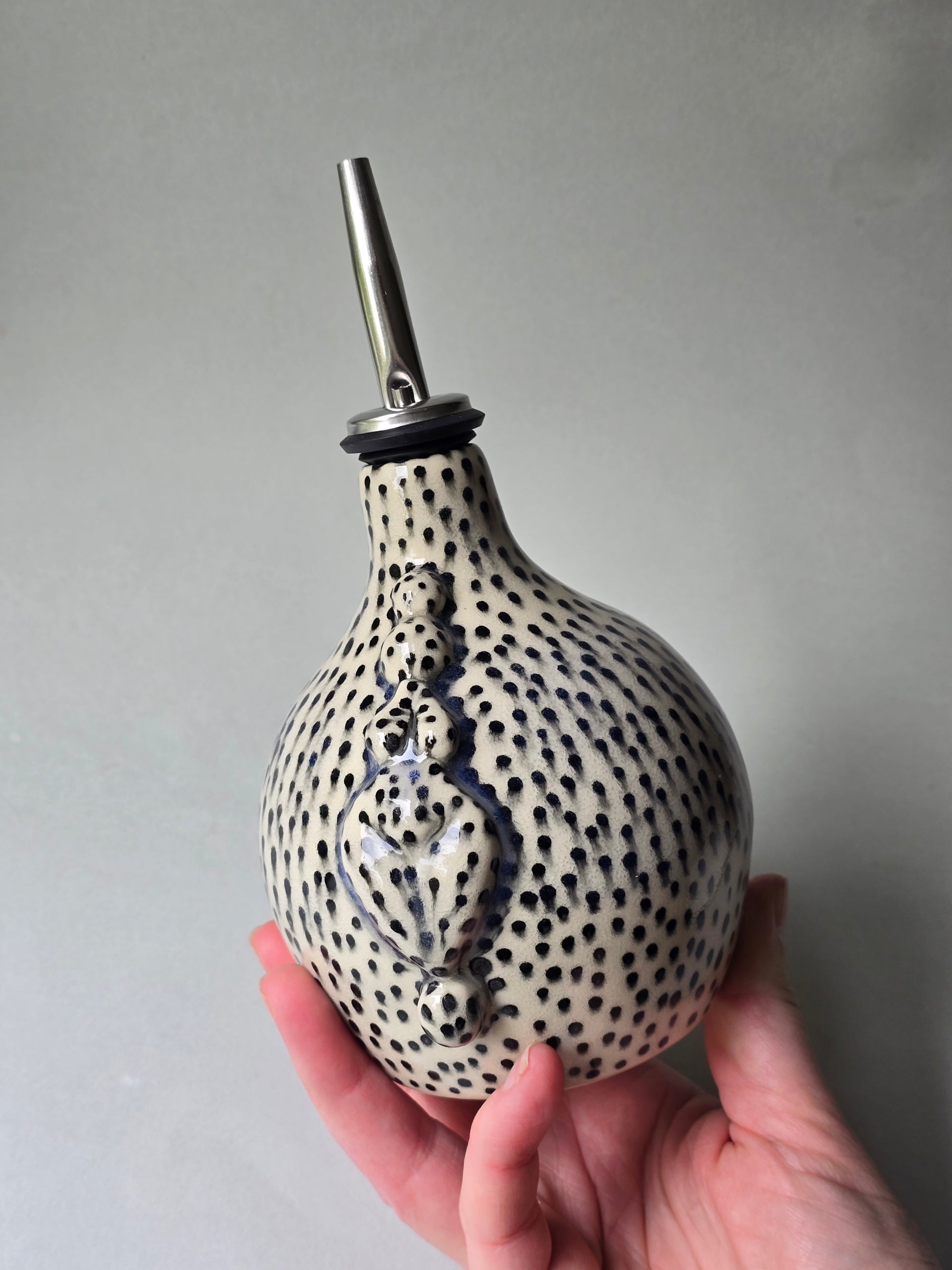 Spotty Dimple Olive Oil Bottle