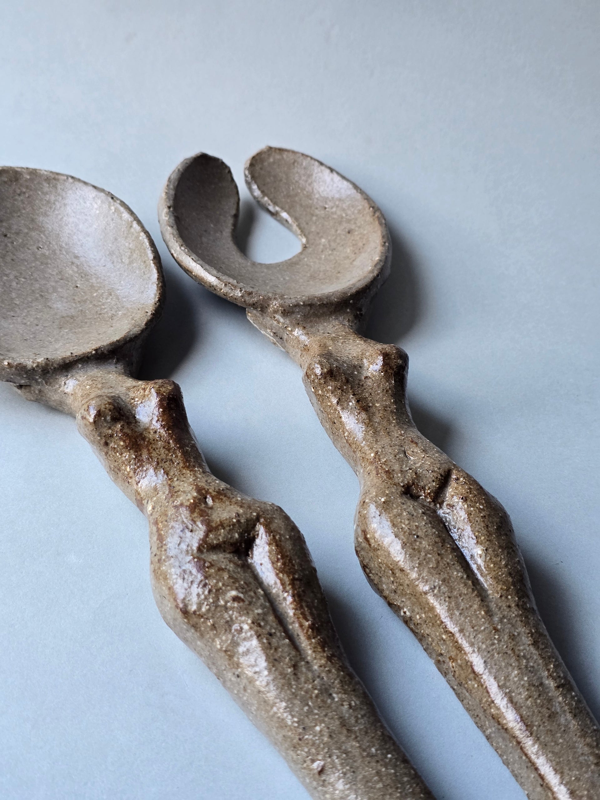 Salad Servers Sculptural